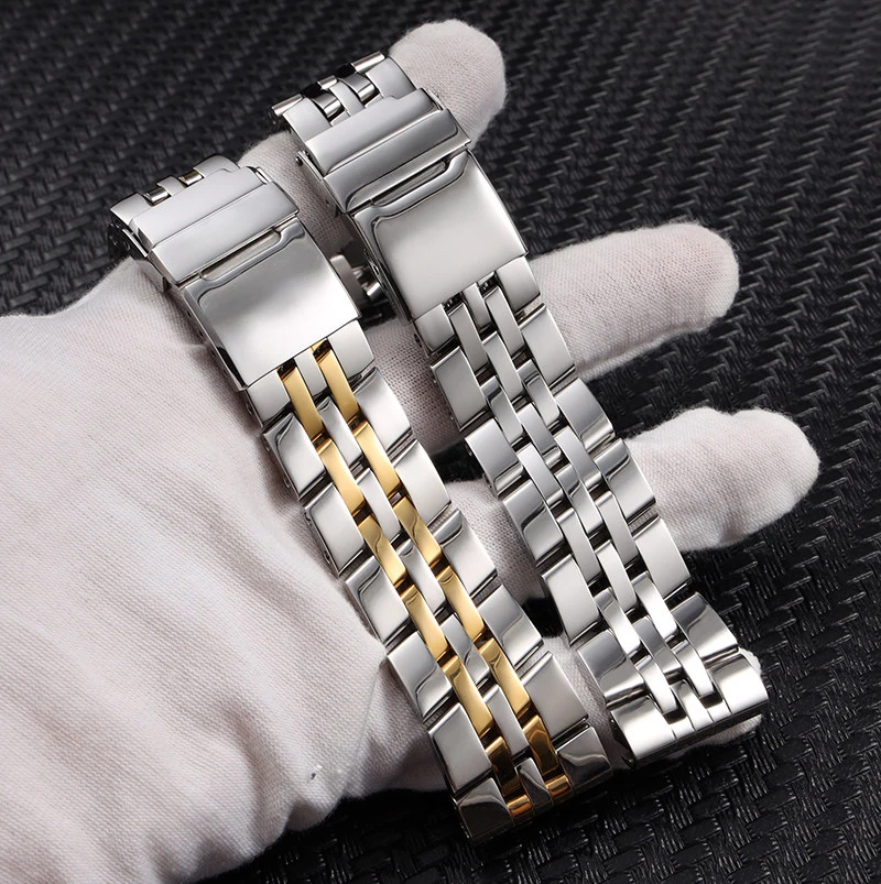 22mm 24mm Solid Stainless Steel Watch Bracelet For Breitling AVENGER NAVITIMER SUPEROCEAN Durable Watchband Replacement