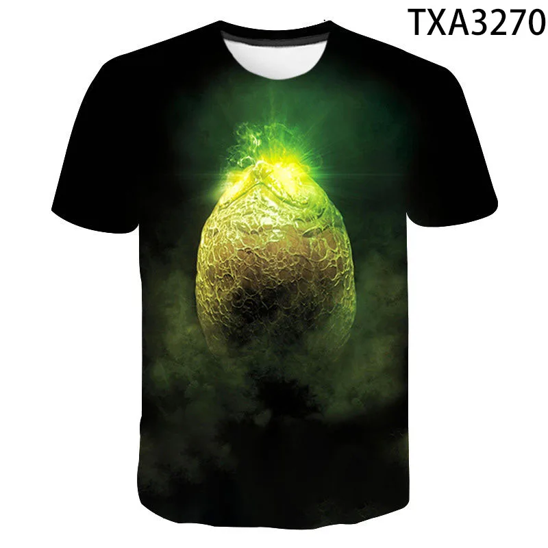 2023 New Alien Summer T-shirt Men Women Children 3D Printed T shirts Fashion Tops Boy Girl Kids Summer Short Sleeve Cool Tees