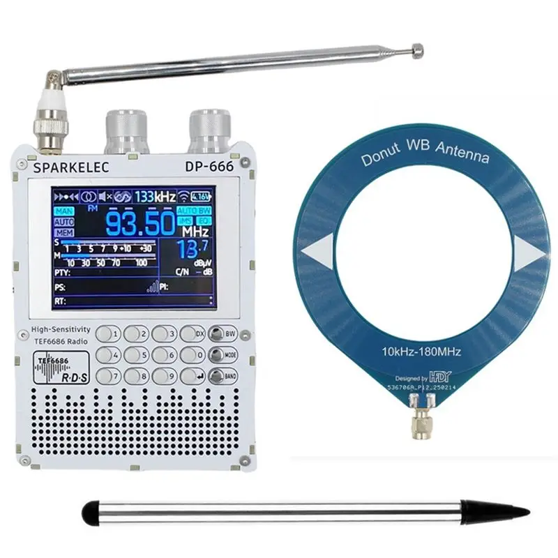 

Радиоприемник ABKN-DP-666 TEF6686 с 2,8-дюймовым сенсорным IPS-экраном, высокой чувствительностью, полным диапазоном частот FM, LW, MW, SW и приемом коротких волн