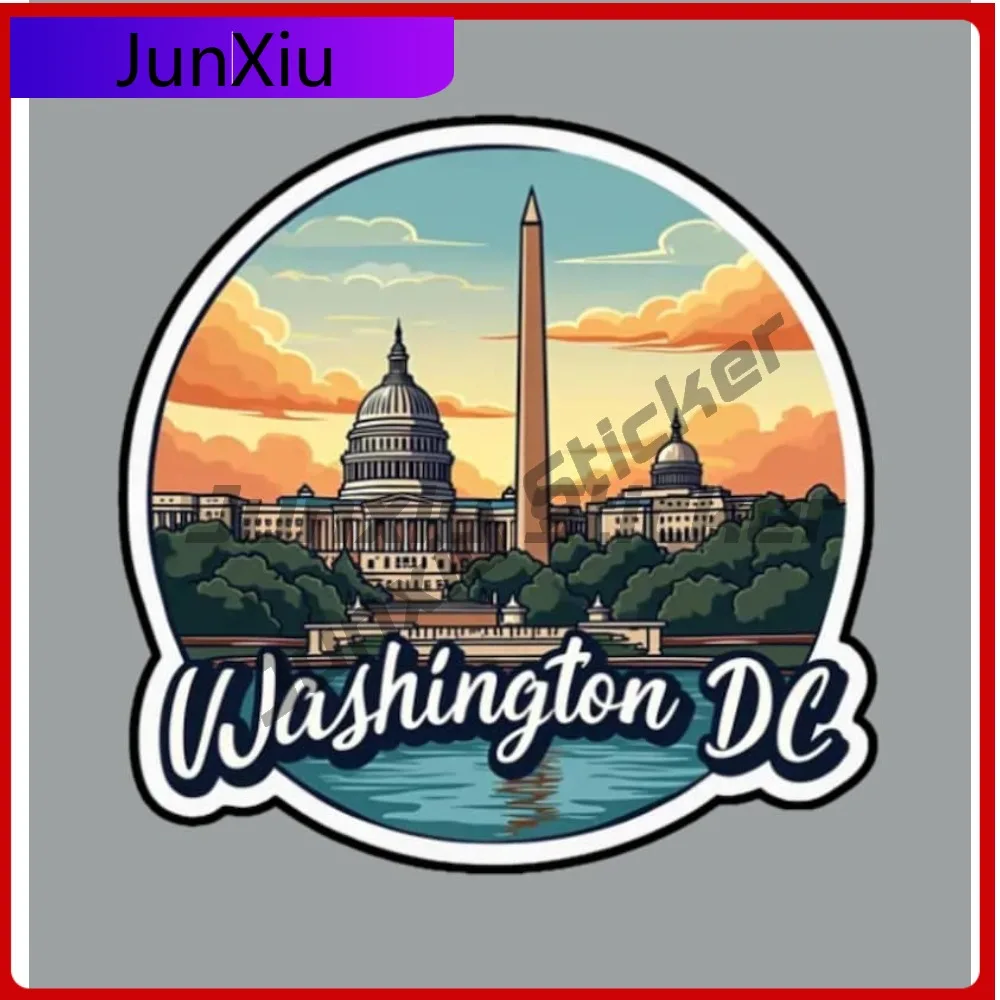 

Washington Dc Decorative Sticker Accessories Fridge Or Laptop V 125 Motorcycle Stickers Bumper Windows Windshield Luggage Decor