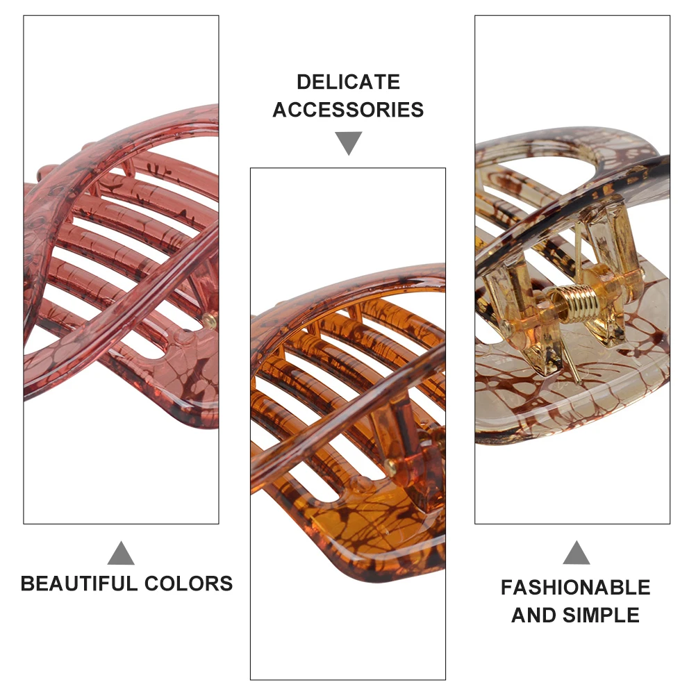 

3pcs Heart Shape Clips Love Hairpin for Women Resin Hair Clamps Fashionable Hair Accessories Party School Daily Wear Women