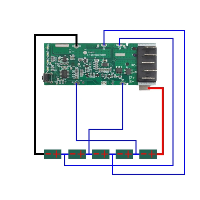 BH15030 21700 Li-Ion Batterij Case PCB Opladen Bescherming Printplaat Voor Hoover 18 V Lithium Batterij Box Behuizing