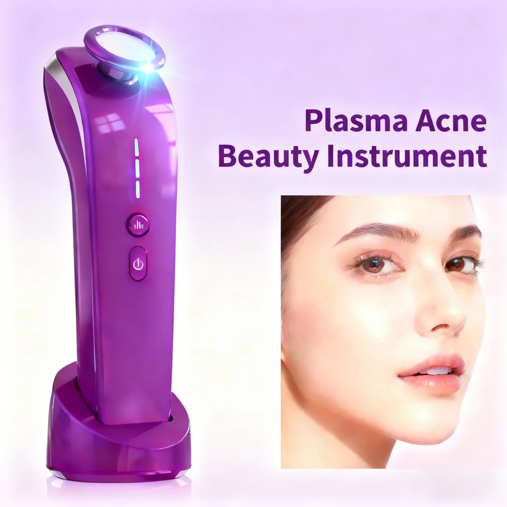 

Plasma Acne Beauty Instrument - Ozone Treatment for Skin Care Acne Removal Mite Removal Sterilization Anti-Aging Face Lifting