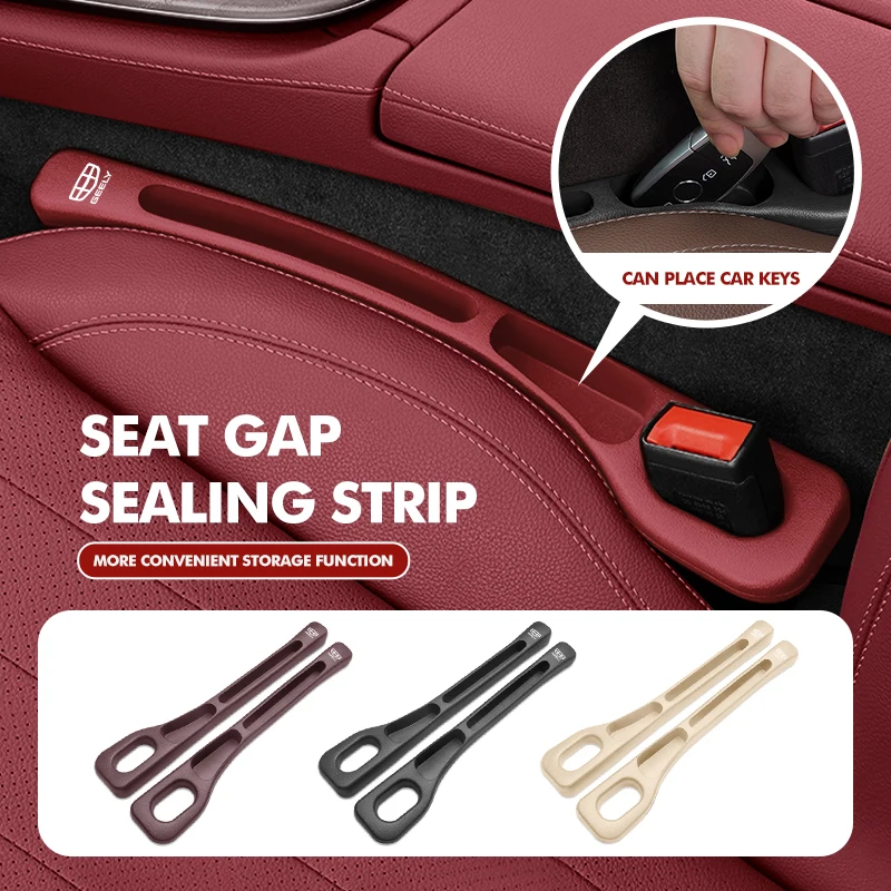 Car Seat Gap Plug Side Seam Filler Storage Leak-Proof Storage For Geely Atlas pro Tugella Emgrand ec7 Coolray Geometry c gc9