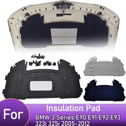 Front Engine Hood Insulation Pad Heat Sound Cotton Soundproof Mat Cover Foam Fireproof for BMW 3 Series E90-E93 323i 325i 05-12