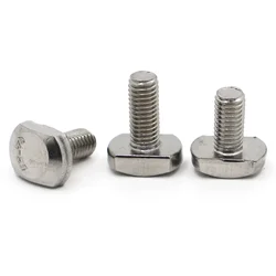 M5 M6 M8 M10 M12 A2 304 Stainless Steel T Shape Punch Milling Screws Threaded Rod Clamping Cap T-Slot Bolt GB37