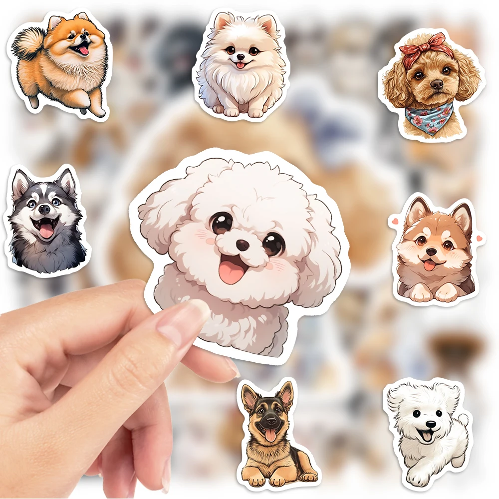 Adorable Puppy Stickers Vinyl  - Kids Toys Laptop 评论和价格