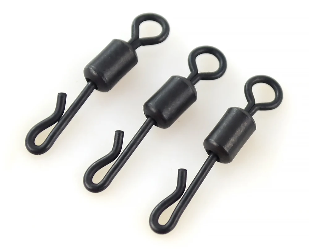 Hirisi AE007 20 Stück Edelstahl Schnellwechsel-Wirbel Karpfenangel-Zubehör Verbindungsstück Terminal Tackle Angelzubehör ﻿ – Detail 4