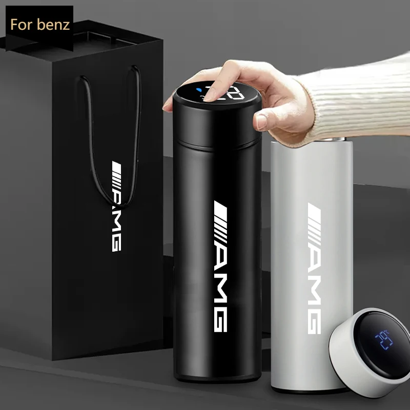 

. ** 500 мл интеллектуальный термос с цифровым дисплеем температуры, автомобильная изолированная чашка для AMG A B C E G W212 W213 W214