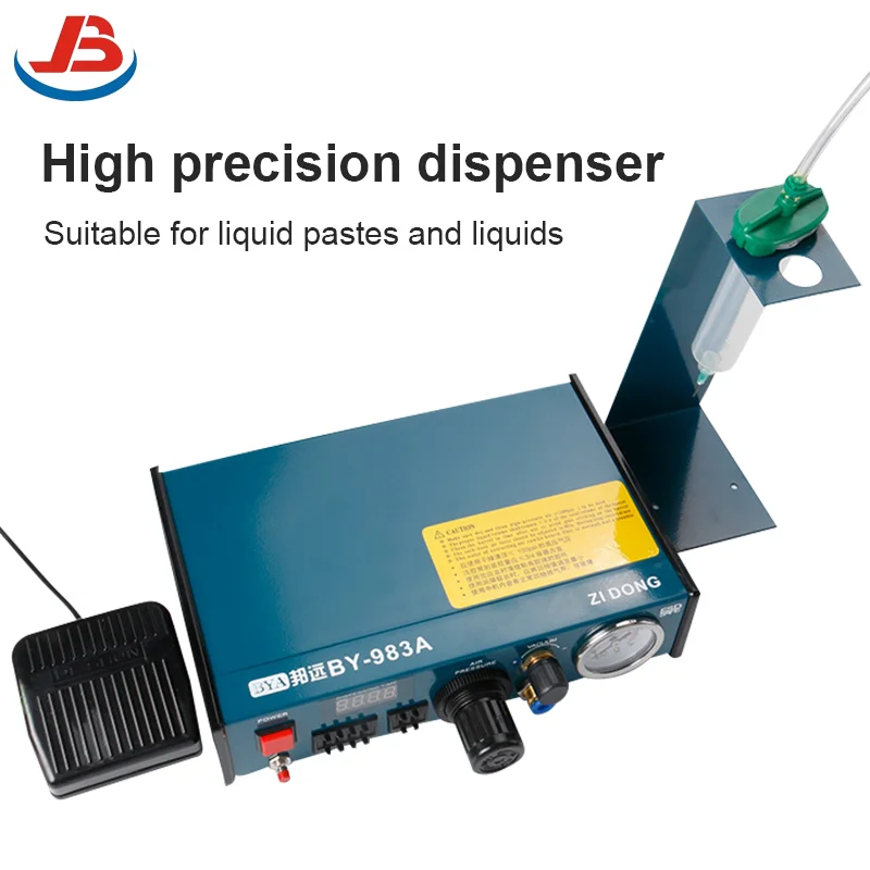 JB 983A Dispenser di colla semiautomatico Professionale Preciso Pasta digitale Strumento di controllo del liquido Piede/Doppia configurazione manuale