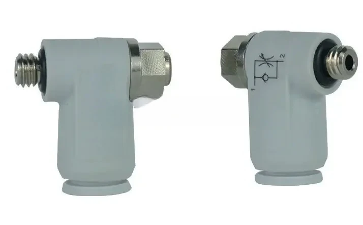 For HOMAG Woodworking Machine 2PCS Homag 4-011-04-1615 Throttle Valve 4011041615 THROTTLE STOP VALVE STECK M5 D=4