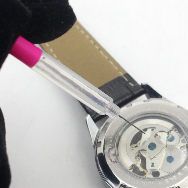 High Quality 1Pcs Watch Oiler Lubricant Precision Oil Pin Pen Needle Lubricator Watch Clock Repair Tool Random Color