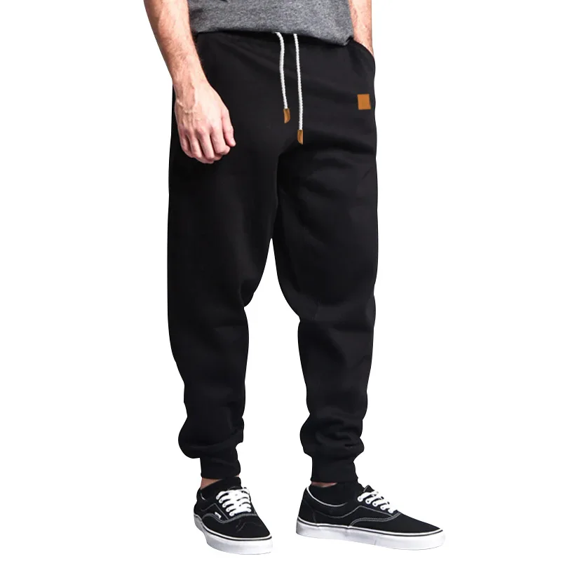 Casual Pants Men's Spring and Autumn Solid Color Pants Men's Trendy Sweatpants Small Feet Loose Leggings Sweatpants