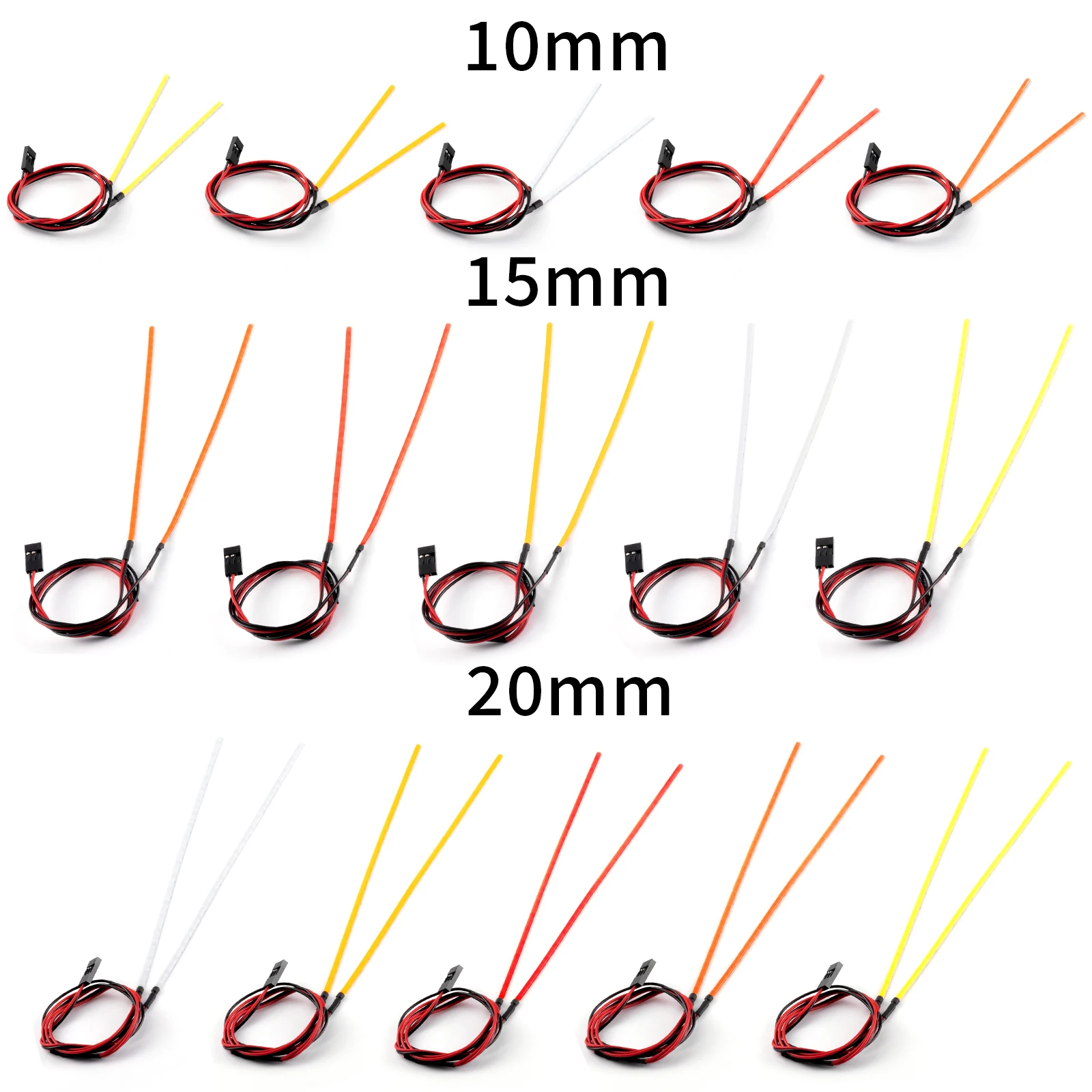 MIBIDAO Car shell light LED Strip Lights Night Spotlight DIY Accessories for 1/10 RC Car Truck Upgrade Decortion Parts