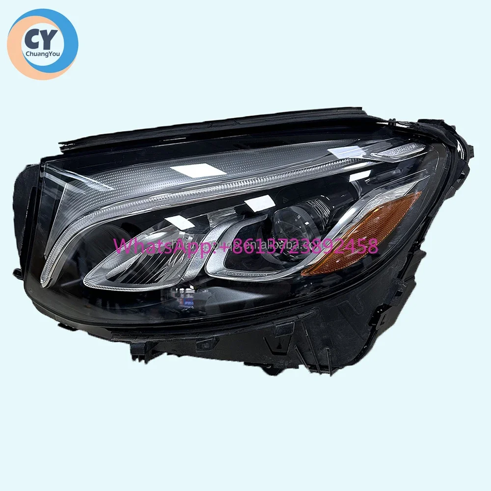 

For Mercedes-benz GLC USA LED Headlight Lens 2015 2016-2019 Original Headlamp GLC200 260 300 AMG 43 63 Coupe C253 SUV X253 Light