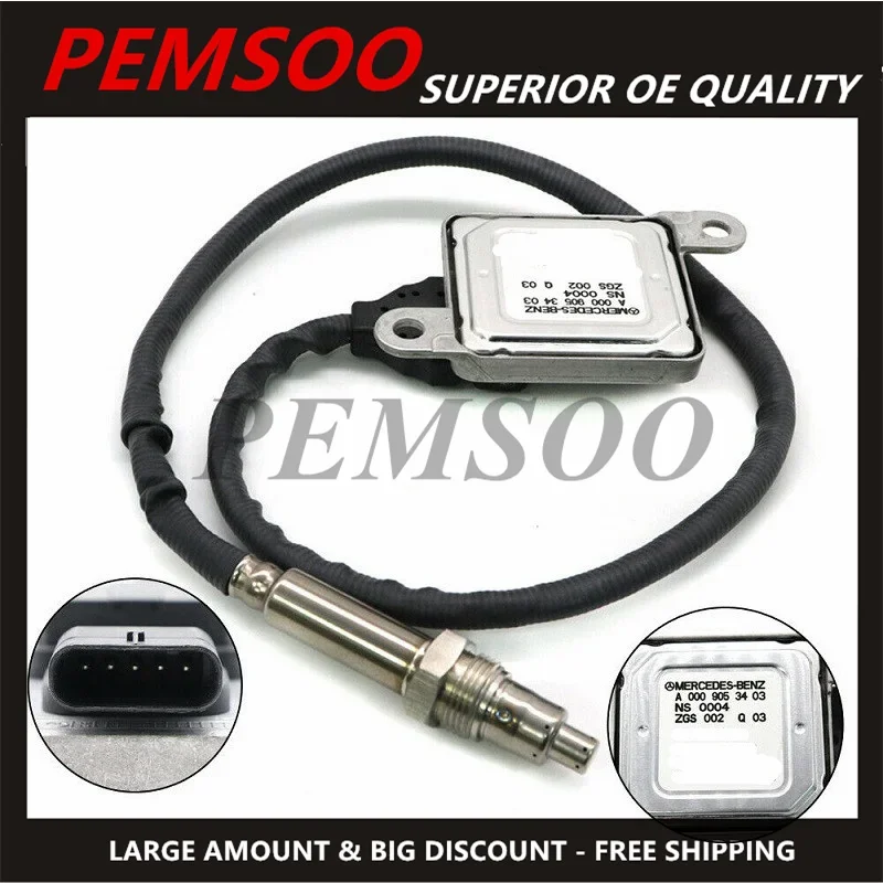 

5WK96681C A0009056104 New Nitrogen Nox Oxygen Sensor For Mercedes Benz W166 W172 W205 W221 W251 W212 W207 W906