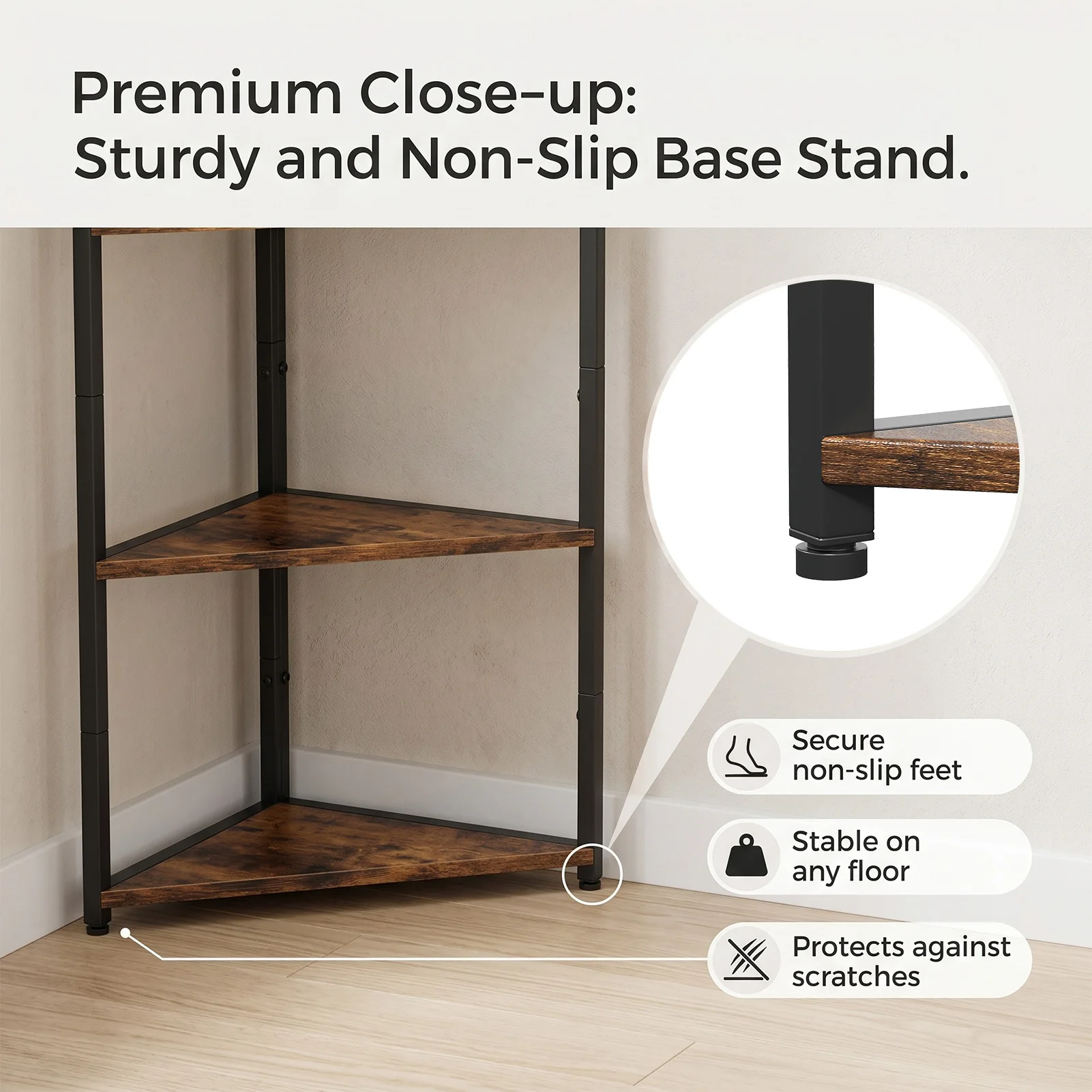 رف زاوية خشبي بـ 6 طبقات، رف ك - مراجعة Home Gym Organization وسعره