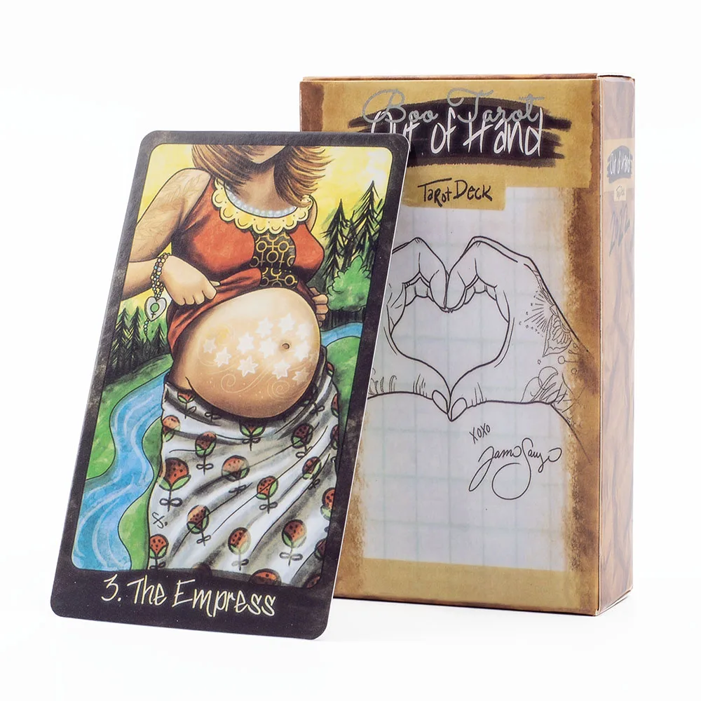 Baralho de cartas de tarô fora das mãos, versão em inglês, adivinhação do destino, jogo de tabuleiro de venda quente para iniciantes e entretenimento de lazer