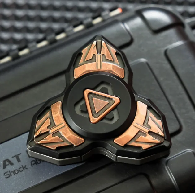 High Tech Metal Fidget Spinner Click Coin EDC Anti Stress Juguete Para ADHD Adultos Portable Hand Toy For Daily Relax