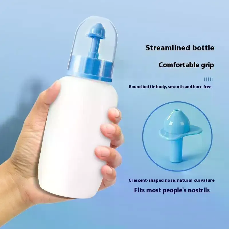 240/250ml 세척기 린스 병 코 보호기 코 세척기 비염 예방 성인 어린이 네티팟