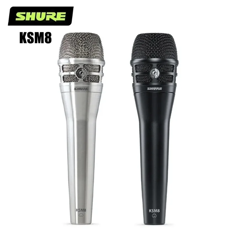 Shure KSM8 Professional Vocal Dynamic Microphone Handheld Wired Karaoke Stereo Studio Singing Mic KTV Show Live Stage Microphone