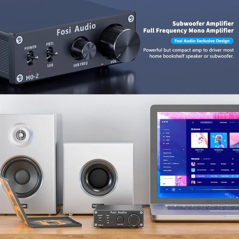 M02 مضخم الصوت 100 واط، التردد الكامل والتردد المنخفض للتحويل مكبر كهربائي فئة D مع محول