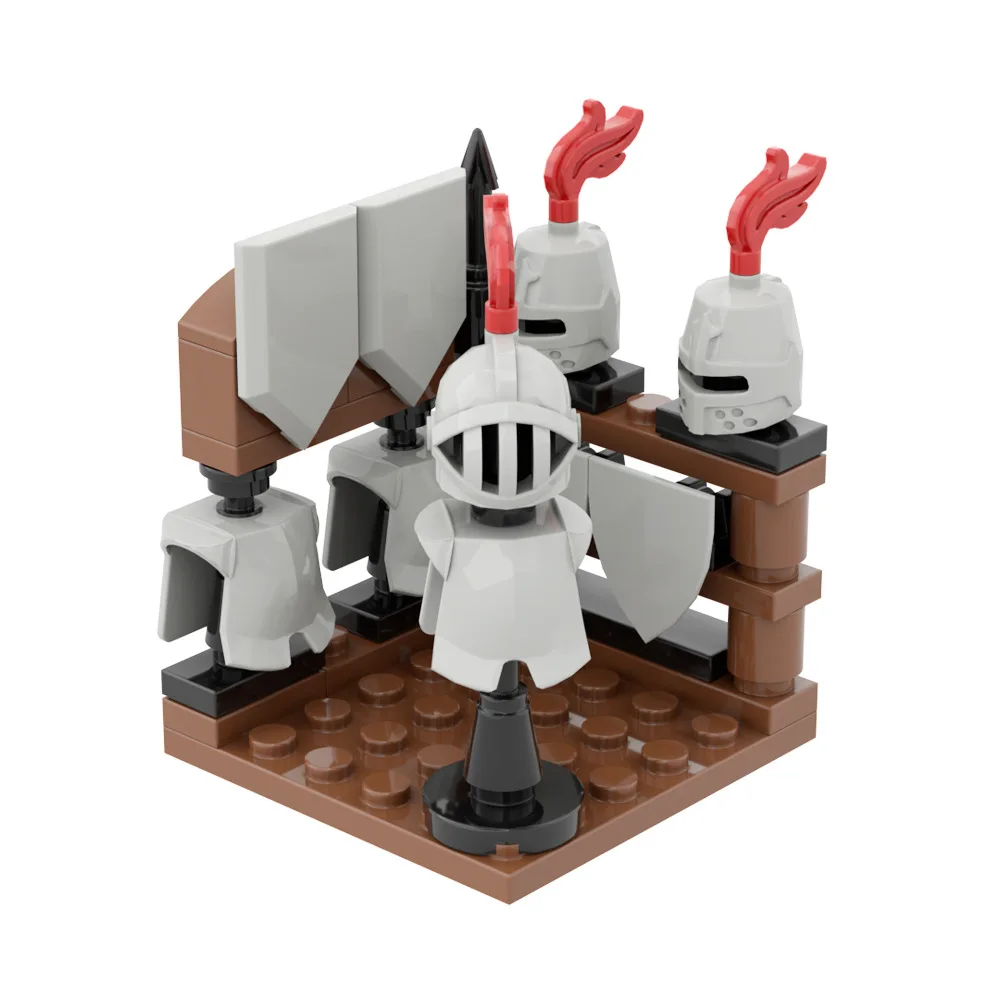Compatible With LEGO Medieval Blacksmith Weapon Shop Scene