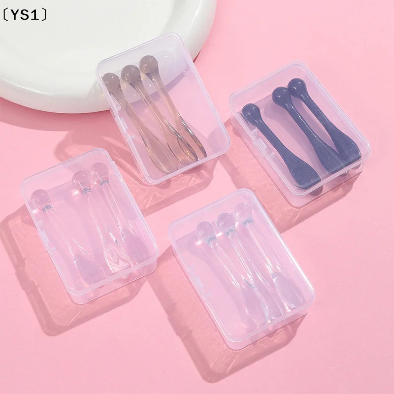 〔YS1〕1/3個入りアクリル製化粧品スパチュラ(箱付き)フ - Face Mask Storage Box のレビューと価格