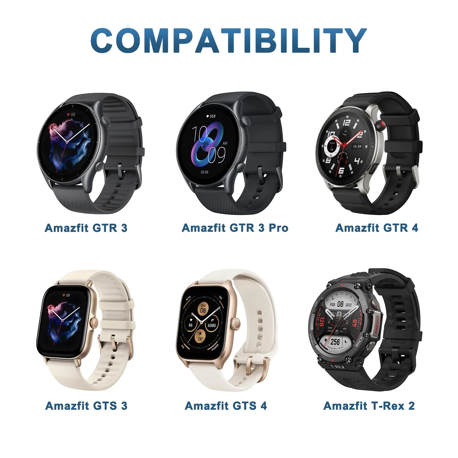 USB Charger for Huami Amazfit GTR 3/GTR 4/GTR 3 Pro Charging Cable for Huami Amazfit GTS 3/GTS 4/T-rex 2 Smartwatch Charger Dock image 2