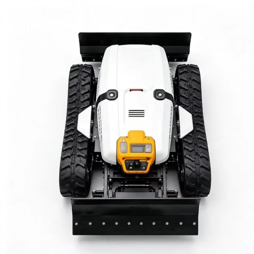 Tracked Robot Electric Cutting Equipment Remote Control Agricultural Machine Vegetation Removal System Outdoor Engineering
