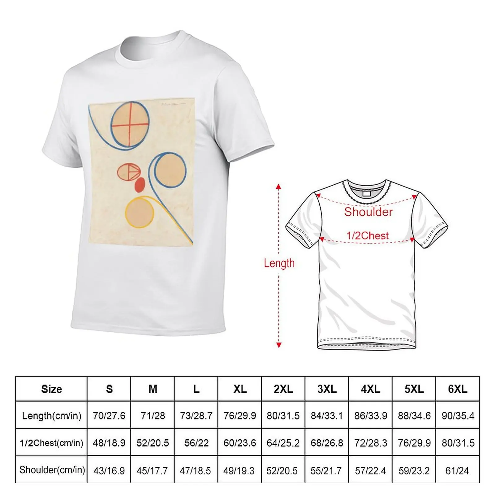 hilma af klint paintings T-Shirt funny t shirts man t shirt man casual anime t shirts for man T-shirt