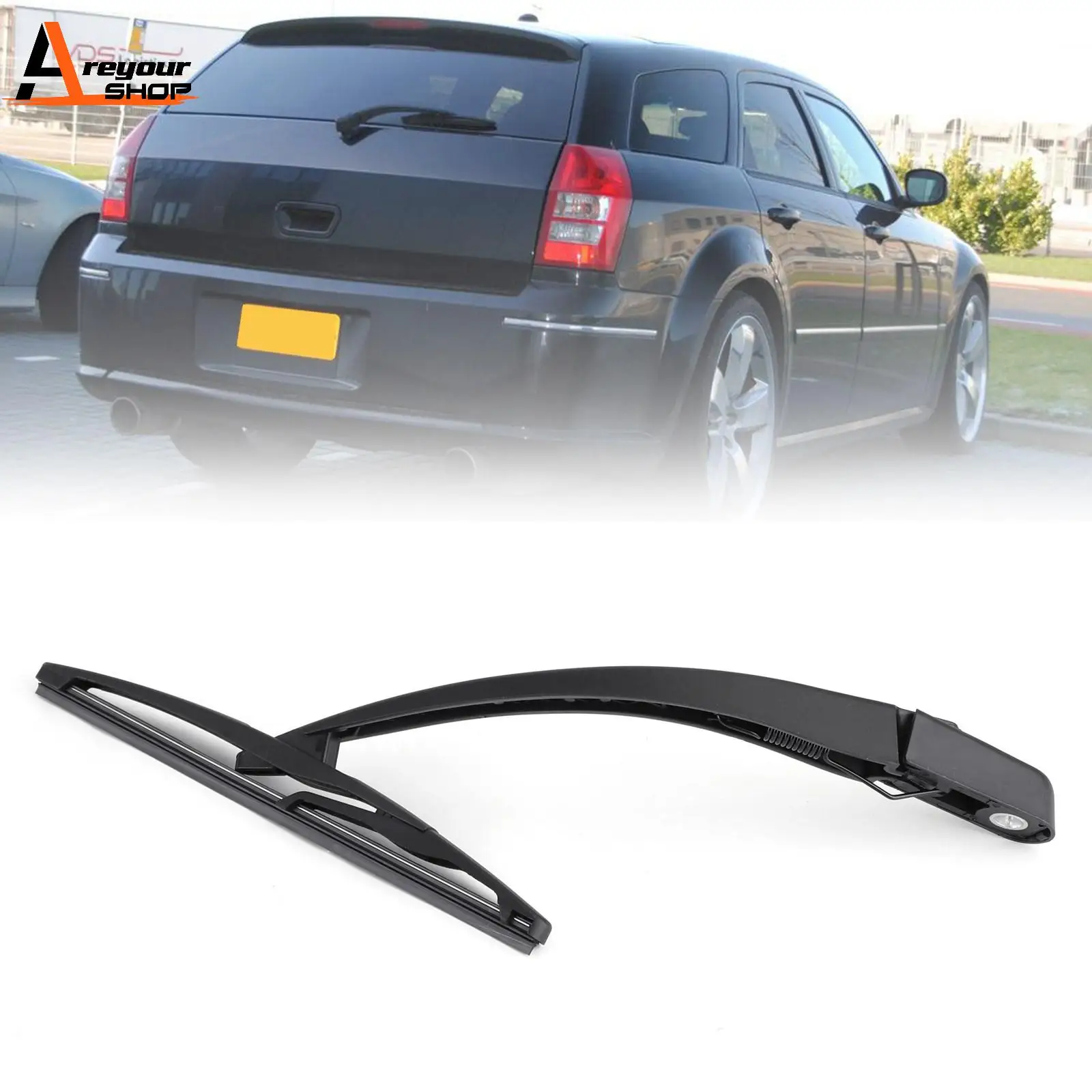 Areyourshop Rear Window Wiper Arm & Blade for Dodge Magnum 2005 2006 2007 2008 Dodge Nitro 2007-2009 5140654AA Car Parts