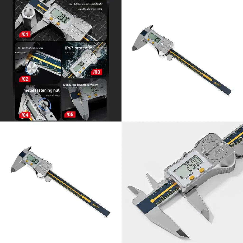 

LCD Display 150mm Electronic Digital Caliper Vernier Calipers Gauges Micrometers for Jewelry Measure high quality