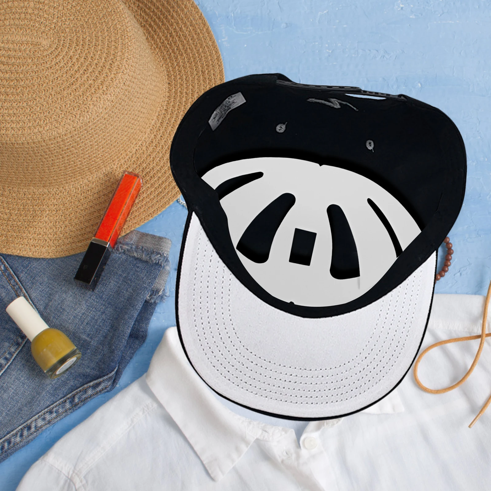 

50 Pcs Cardboard Hat Holder Insert to Keep Shape Shaper for Baseball Caps Former White Stand Bump