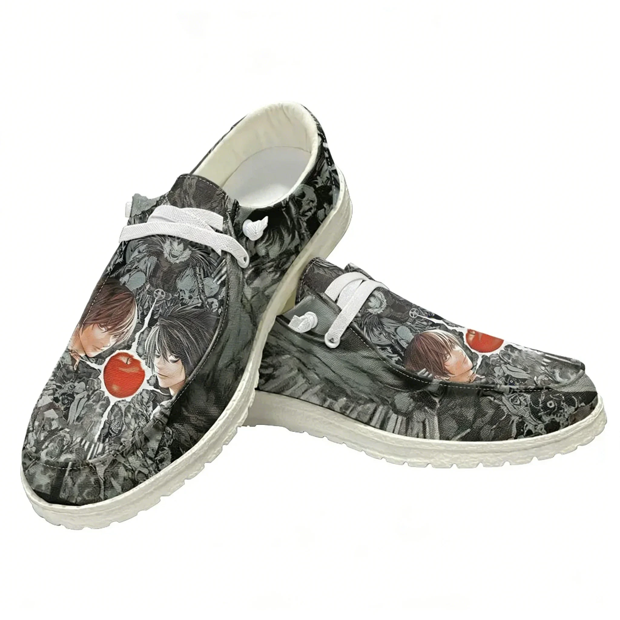 Japan Anime DEATH NOTE Casual Shoes Mens Womans Flat Shoe Breathable Outdoor Lightweight High quality Flat Casual Shoes