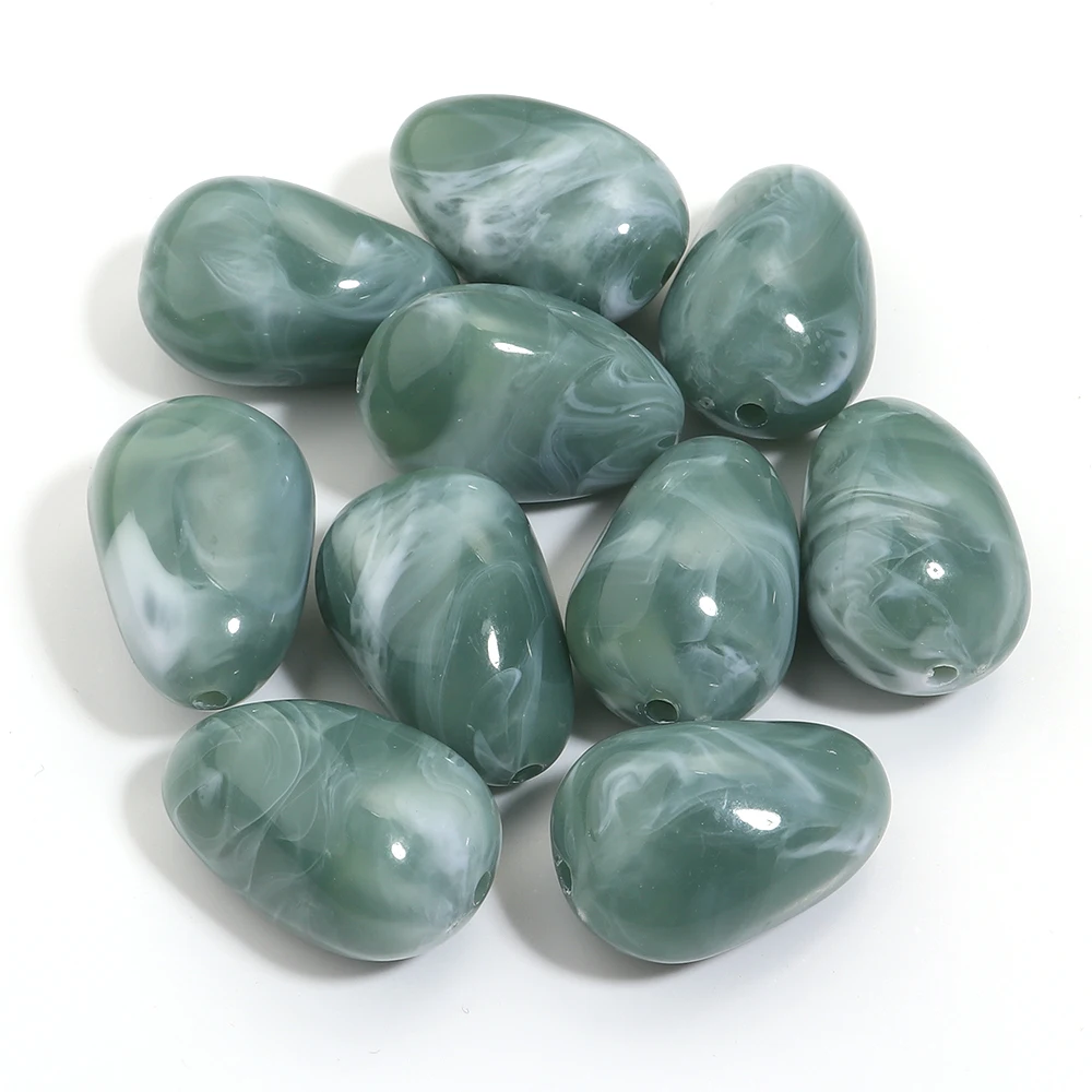 10pcs Irregular Acrylic Beads for DIY Jewelry Making