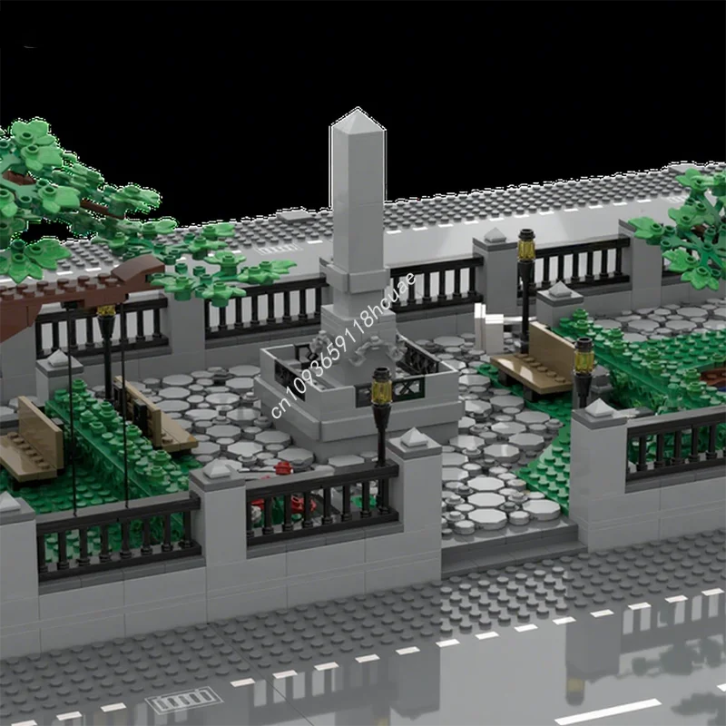 1983 stks MOC MB15 City Park City Bouwstenen Kerstcadeau Educatief Architectonisch constructiemechanica speelgoed
