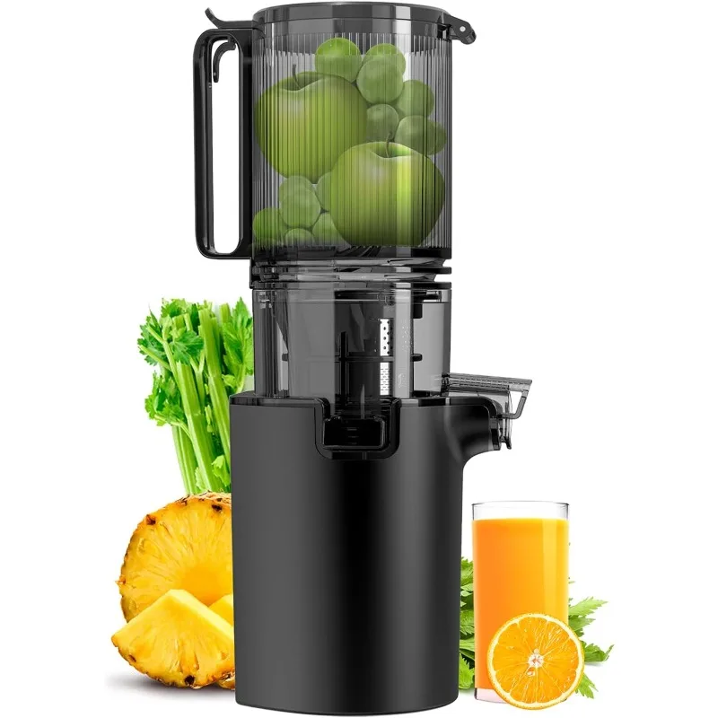 

Masticating Juicer Machines,4.1-inch(104MM)Slow Cold Press Juicer with Extra Wide Feed Chute,Pure Juicer Machine for Vegetables