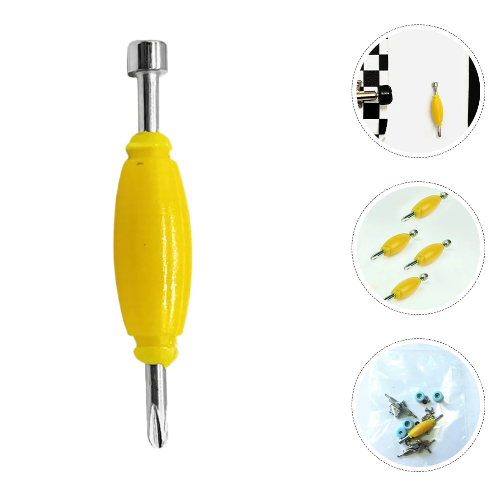 12-delige metalen schroevendraaiers met dubbele kop voor skateboards Mini Skateboard Tool Vingertop Board Schroevendraaier Diy Reparatie