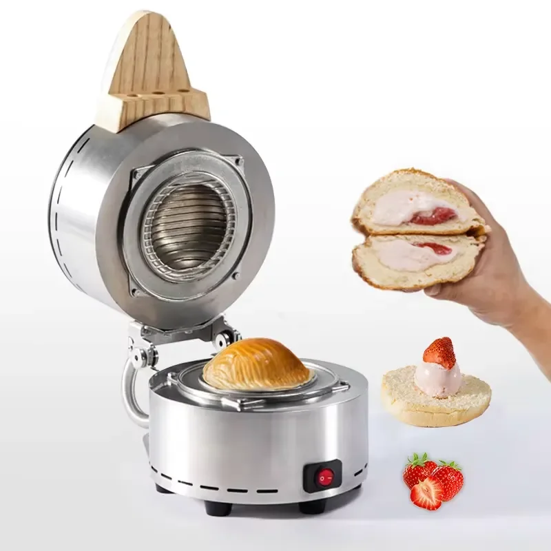 for Miles New UFO Burger Panini Machine Hot Press Non-stick Stainless Steel Plate Bread Press CE Certified Sandwich Ice Cream