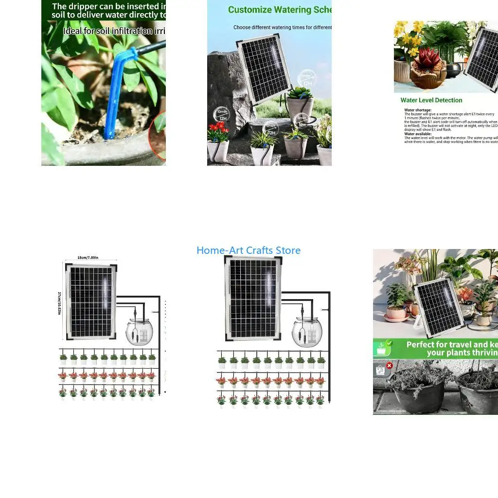 Y3NA Programmable Water Delivery Device Powered By Sun For Potted bushes