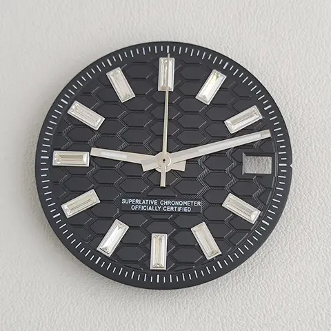 NH35 मूवमेंट 28.5 मिमी डायल, हीरे जड़ित मैकरॉन डायल, NH35A/NH36A मैकेनिकल घड़ी स्थापना सहायक उपकरण के लिए उपयुक्त 8 best sales एनएच35ए डायल - №7