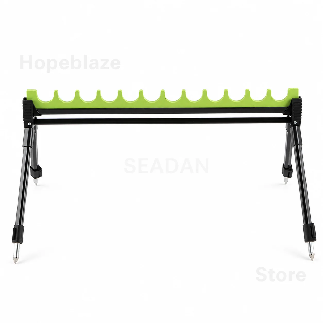 SEADAN Verstellbarer Klappbarer Angelrutenhalter mit 8/12 Fächern für Mehrfachruten, Geeignet für Ufer-, Surf-, Stausee-, Süßwasser- und Salzwasserangeln – Detail 8