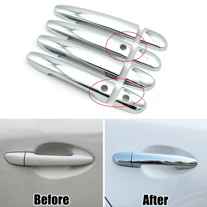 

Chrome Car Door Handle Catch Cover Trim Overlay Molding For Mazda 2 3 6 Axela CX3 CX5 2013 2014 2015 2016 2017 2018 2019 2020