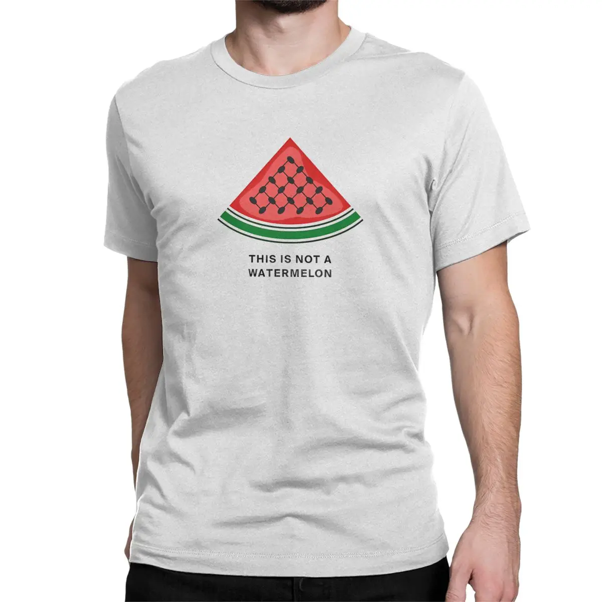 Watermelon Palestines T-Shirts for Men Women Palestinians Hatta Kufiya  Pure Cotton Tees O Neck  T Shirts Birthday Gift Clothing