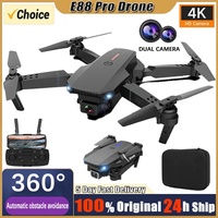 E88Pro RC Drone 4K Professinal With 1080P Wide Angle Dual HD Camera Foldable RC Helicopter WIFI FPV Height Hold Apron Sell Gift