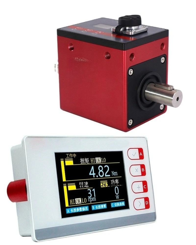 Rotary Torque Sensor Motor Speed Power Measuring Instrument Transducer Build-in OLED Display Force Dynamic Dip Angel Test