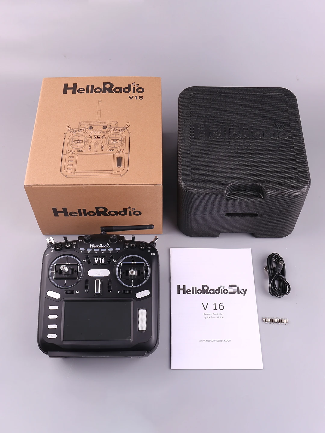 HelloRadio V16 MAX 4in1 Multi Protocol Remote Control High-frequency Head EDGTX Touch Screen Radio Transmitter for FPV RC Drone