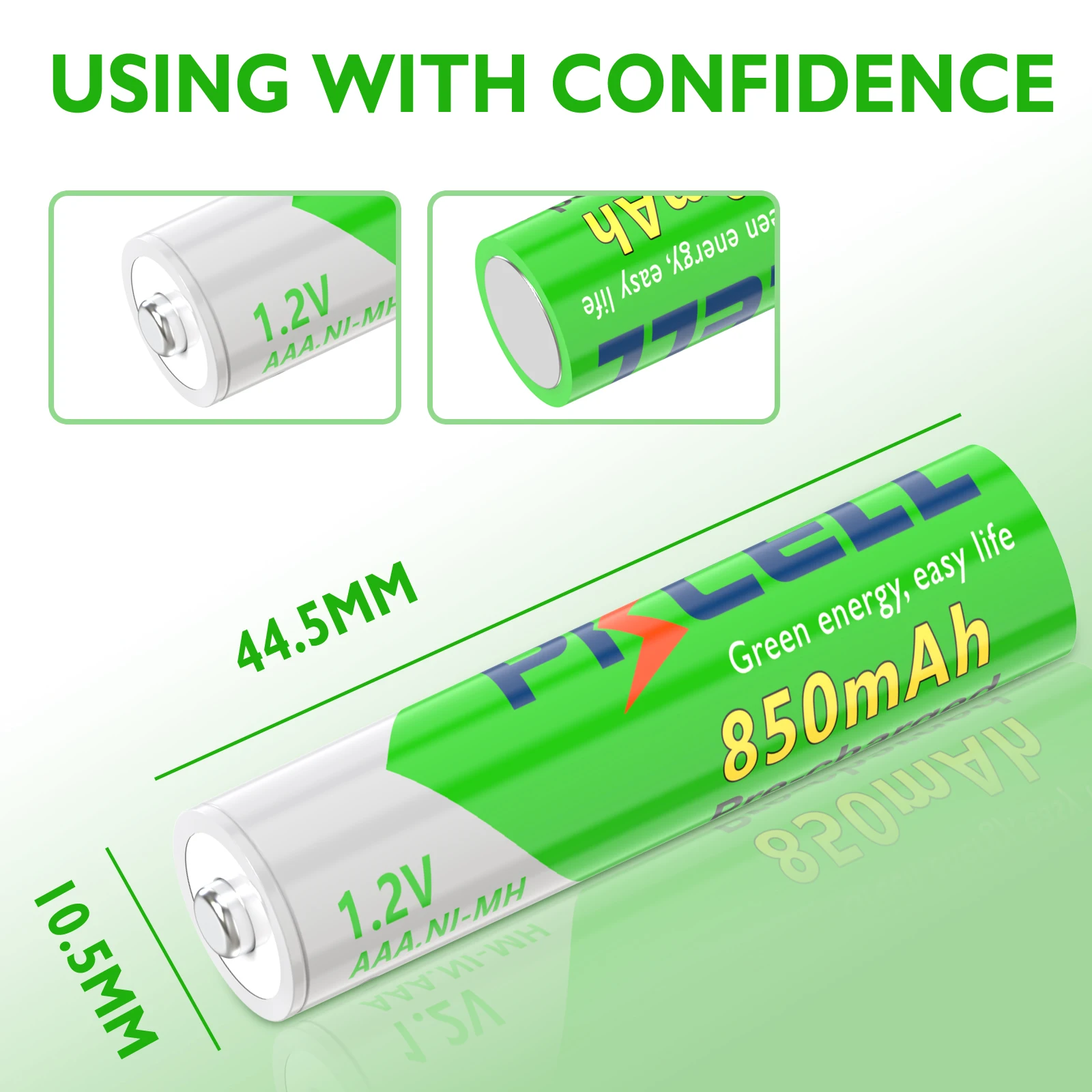 4/20/50Pcs PKCELL AAA Battery 3A 1.2V Ni-MH AAA Rechargeable Battery low self discharging aaa Batteries 850mAh for toys car