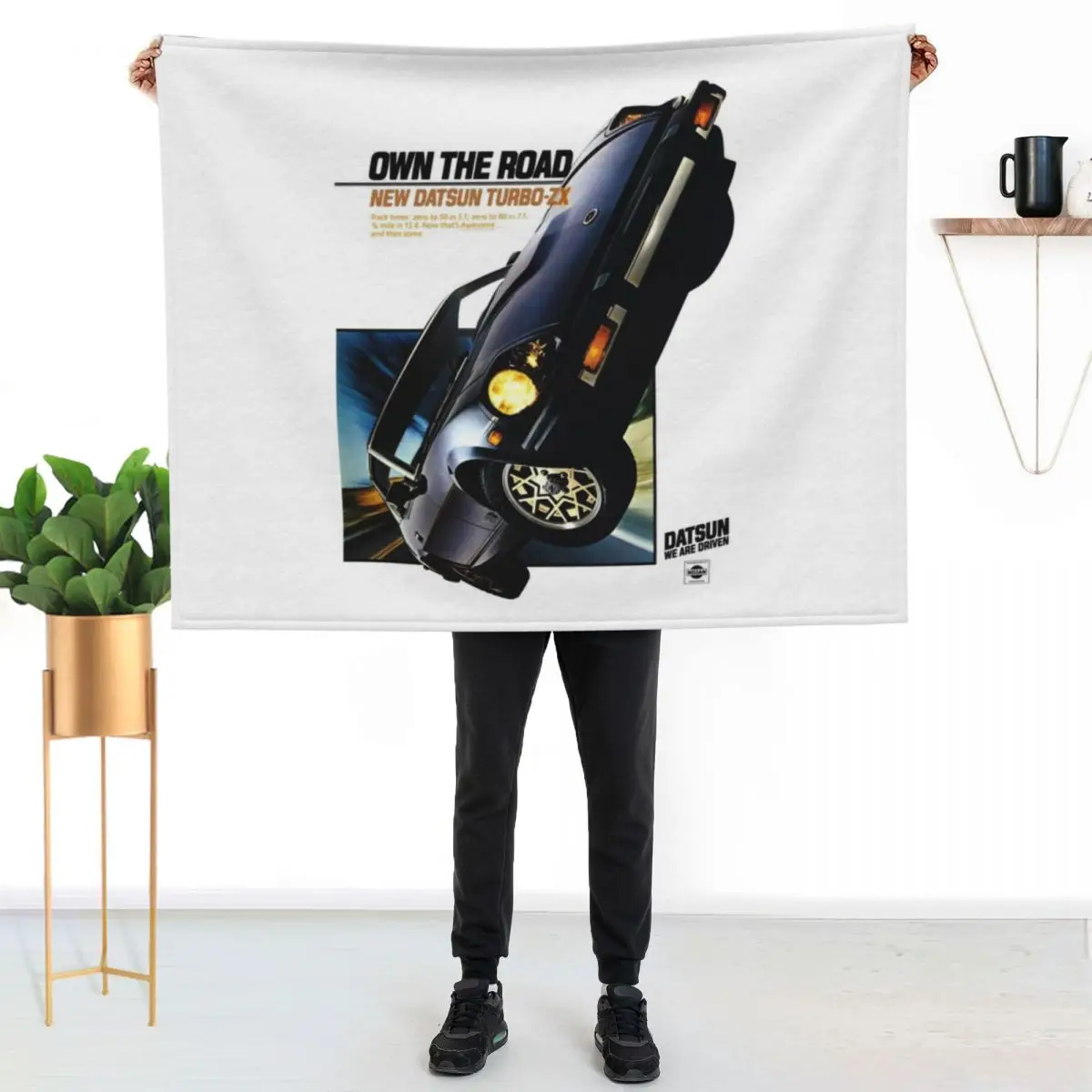 DATSUN ZX TURBO Throw Blanket Year Round Soft Comfortable Blanket for Home
